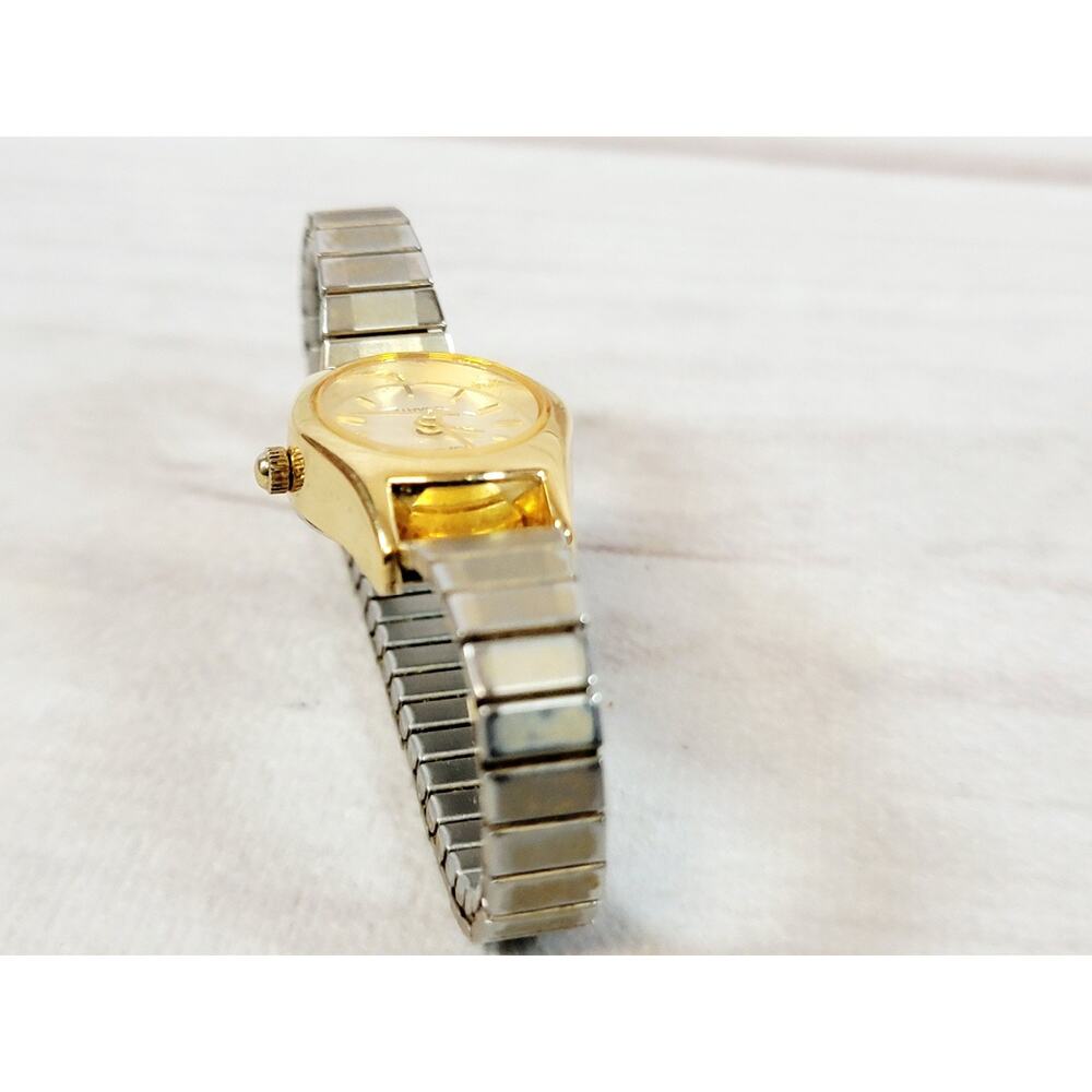 Vintage Advance Women's Quartz Watch Gold Tone Band 20mm Case- New Battery - Picture 6 of 14